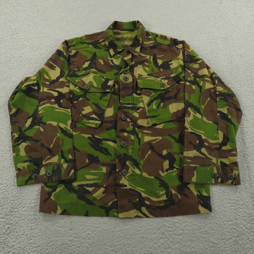 British Military Jacket 170/96 DPM Camo Sniper Smock Mens Small Slant Pockets